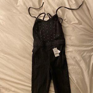 Top shop Moto Denim Studded Jumpsuit - VERY Stretchy 😊